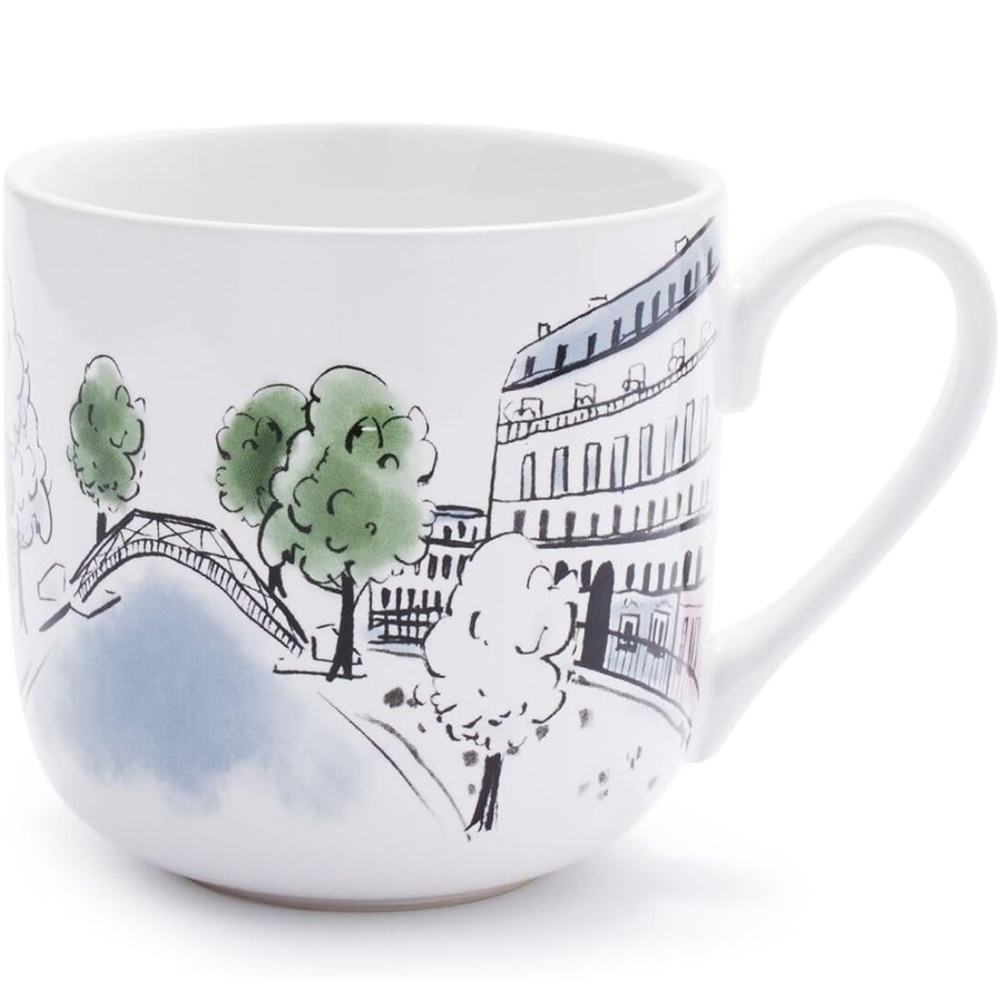 New! 🇫🇷🥐✨Sur La Table Canal St. Martin Stoneware Mug, 15 oz.